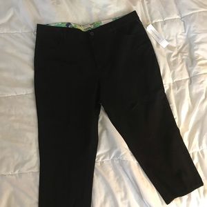 Coldwater Creek Black Capri Pants